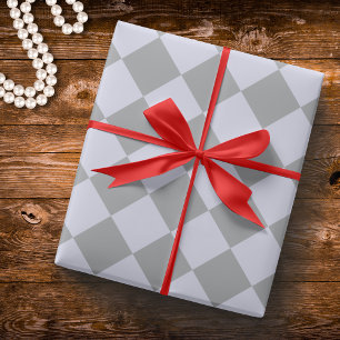 Papier Cadeau Motif diamanté gris et lavande