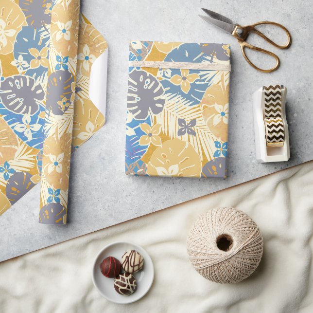 Papier Cadeau Motif d'impression Aloha Hawaiian (Artisanat)