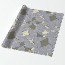 Motif d'océan de pastenague de Cownose