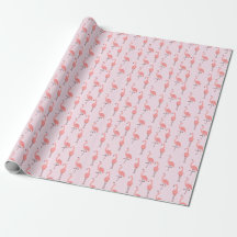 Motif d'oiseaux de Flamant rose rose aléatoire