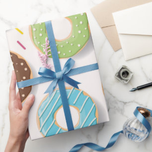 Papier Cadeau Motif Donuts 