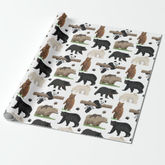 Papier Cadeau Motif d'ours