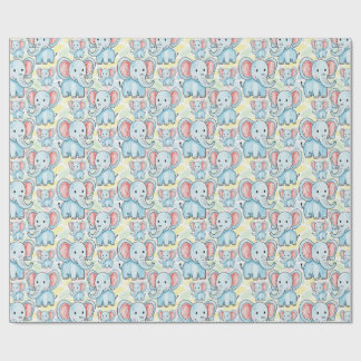 Papier Cadeau motif éléphant