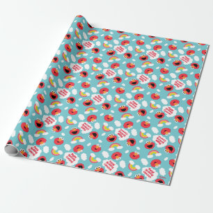 Papier Cadeau Motif Elmo et Rainbows