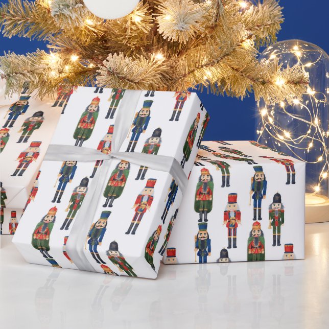 Papier Cadeau motif en carrelage de noix de Noël festif (Vacances)