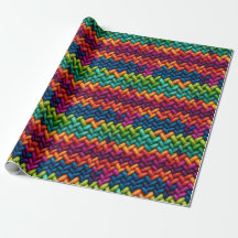 Motif en laine épaisse et coloré