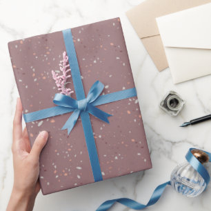 Papier Cadeau Motif en Terrazzo de Pierre 