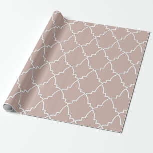 Papier Cadeau Motif en treillis marocain beige