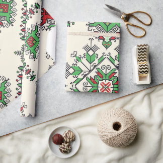 Papier Cadeau Motif ethnique Aztèque