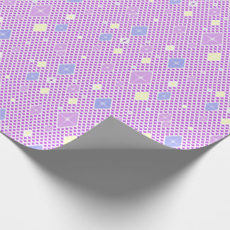 Papier Cadeau Motif étoile cristal pastel