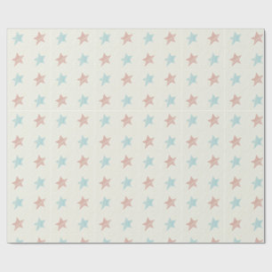 Papier Cadeau Motif étoilé rouge