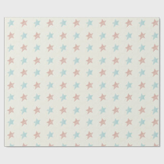Papier Cadeau Motif étoilé rouge