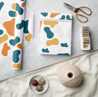 Papier Cadeau Motif extensible d'art géométrique