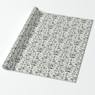 Papier Cadeau Motif faunique du parc national Yellowstone