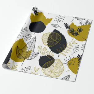 Papier Cadeau motif feuille