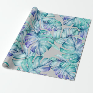 Papier Cadeau Motif Feuille Tropical Palm