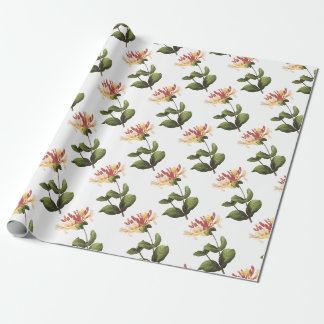 Papier Cadeau Motif Fleur de Chèvrefeuille