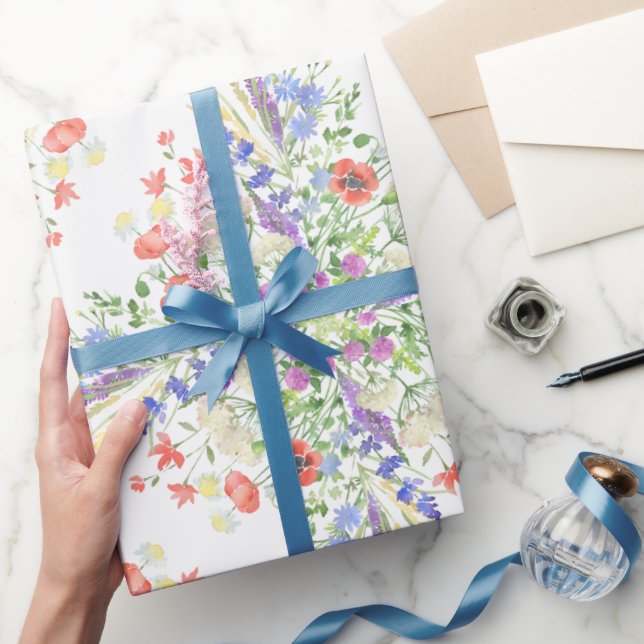 Papier Cadeau Motif fleur sauvage (Cadeaux)