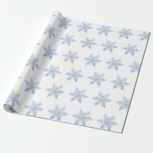 Papier Cadeau Motif flocon de neige pailleté