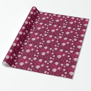 Papier Cadeau motif floral Abstrait
