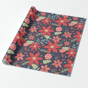 Papier Cadeau Motif floral de vacances