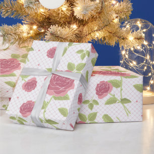 Papier Cadeau Motif floral sans couture aux pastels légers