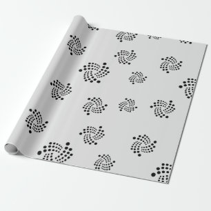 Papier Cadeau Motif frais de signe de pièce de monnaie d'iota