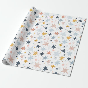 Papier Cadeau Motif Fun Star
