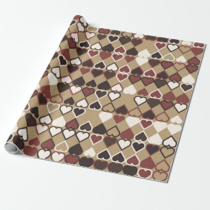 Papier Cadeau Motif géométrique avec éléments colorés, abstrait 