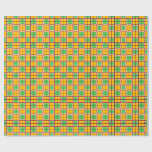 Papier Cadeau Motif géométrique lumineux avec des formes symétri