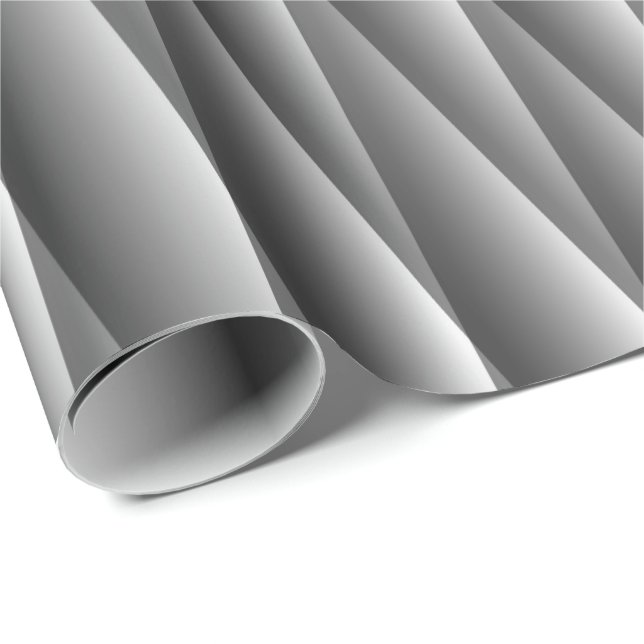 Papier Cadeau Motif géométrique noir et blanc (Coin rond)