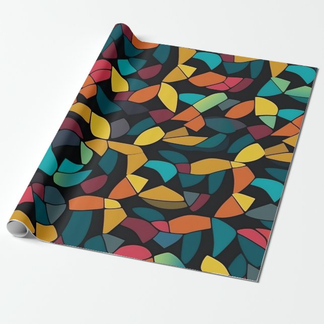 Papier Cadeau Motif géométrique Tessellation (Déroulé)