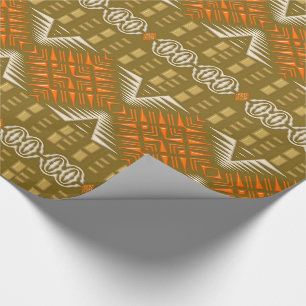 Papier Cadeau motif géométrique tribal africain ethnique