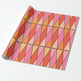 Papier Cadeau Motif géométrique Vintage de Retro Harlequin