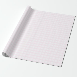 Papier Cadeau Motif Gingham Rose Quartz Rose et Pastel Rose