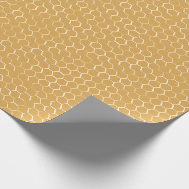 Papier Cadeau Motif Golden Honeypeb (Coin)