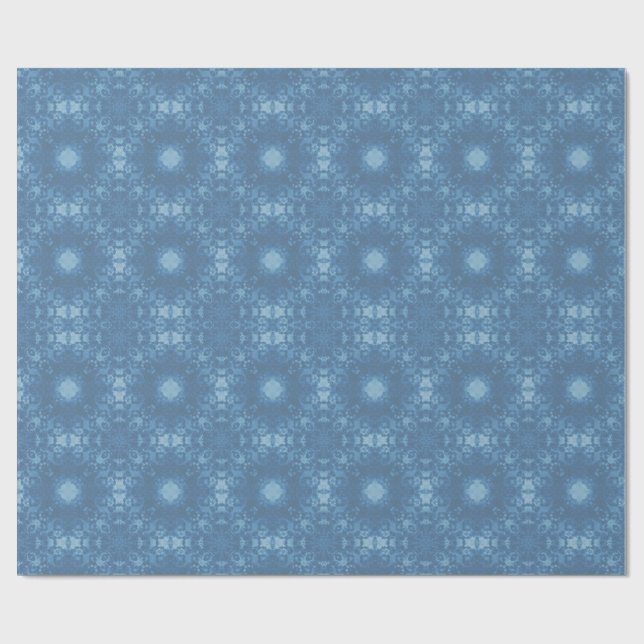 Papier Cadeau Motif Goth Signature bleu (Plat)