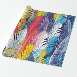 Papier Cadeau Motif graphique sans couture miracle multicolore f