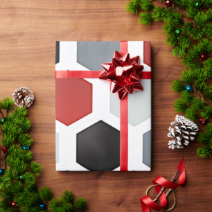 Papier Cadeau Motif Hexagon d'Art Moderne