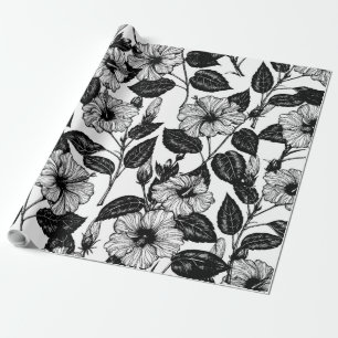Papier Cadeau Motif Hibiscus