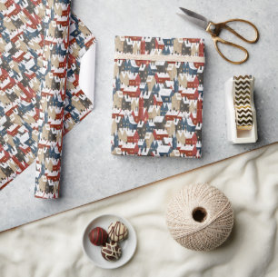 Papier Cadeau - Motif Hiver