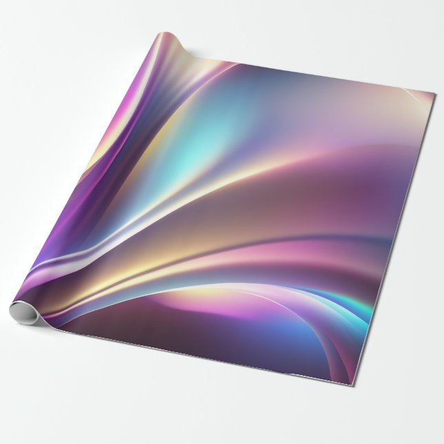 Papier Cadeau Motif holographique (Déroulé)