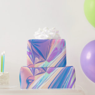 Papier Cadeau Motif holographique Iridescence