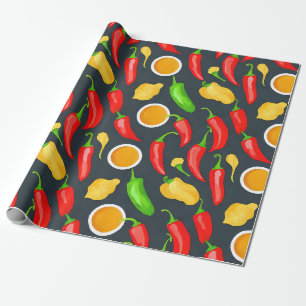 Papier Cadeau Motif Hot Chili Peppers