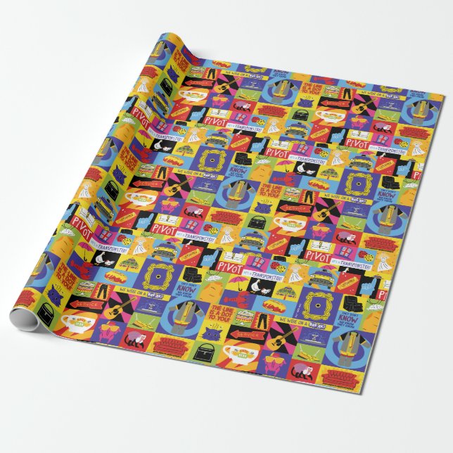 Papier Cadeau Motif Iconic FRIENDS™ (Déroulé)