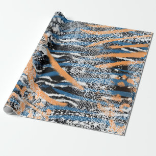 Papier Cadeau Motif imprimé d'animal sauvage