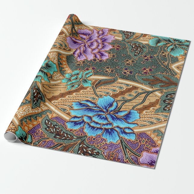 Papier Cadeau Motif indonésien (Déroulé)