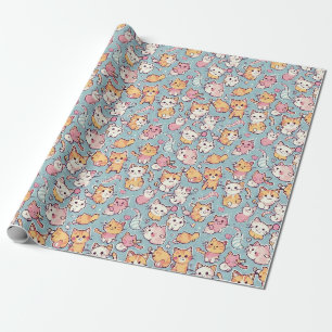 Papier Cadeau Motif Kittens