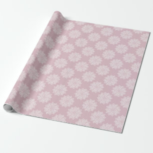 Papier Cadeau Motif mandala rose clair élégant et joli pour fill