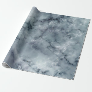 Papier Cadeau Motif marbré gris blanc et noir